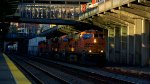 BNSF 7583 Leads an intermodal train 